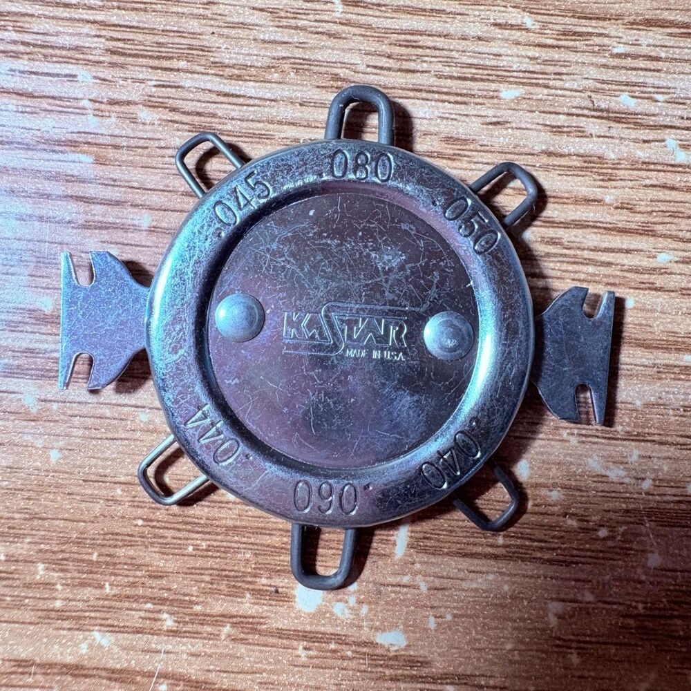 Vintage Kastar Precision Spark Plug Gap Gauge Ignition Tool Usa